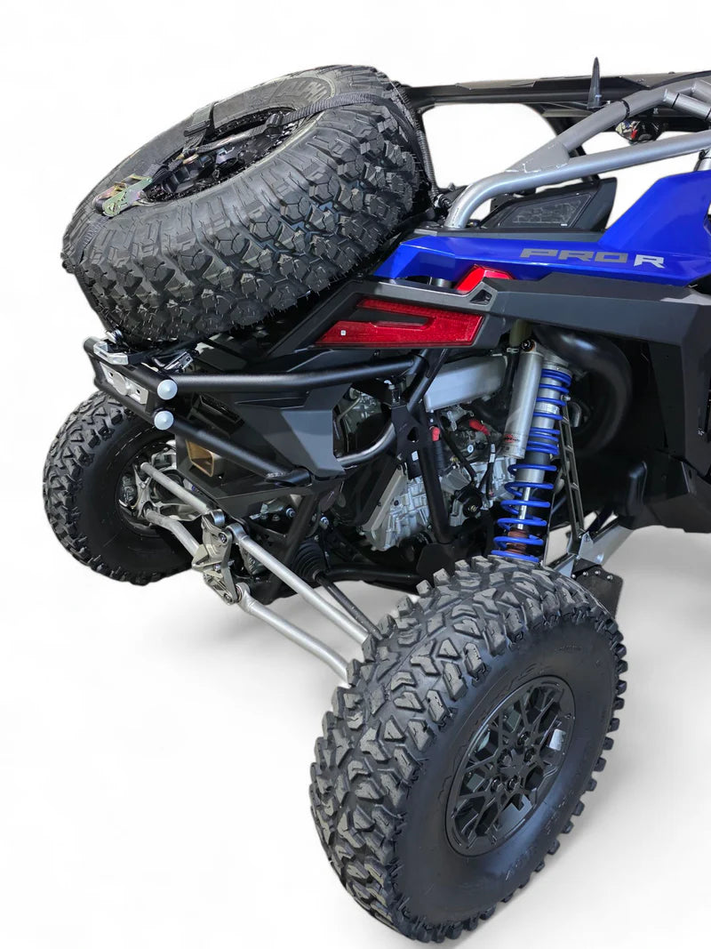 2022+ Polaris RZR Pro R Amp Rear Tire Rack Rear Bumper Combo